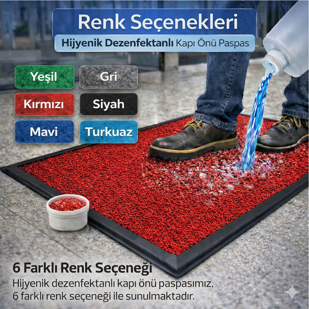 Kırmızı Hijyen Paspas